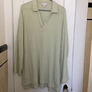 JJill Purejill sage green tunic